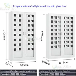Steel Lockable USB Charging Cabinet — 60-Door Anti-Theft Cell Phone Charging Station for Gyms | Bulk Order Available thumbnail-5