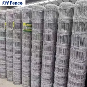 Cheap Fence 4ft 5ft 6ft 8ft 4 ft 14 Gauge Height Fence Goat Farming Grassland Cheap Field Fence for Cattle Cow Deer thumbnail-1