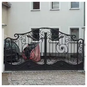 Metal Gate Wrought Iron Gates Aluminum Gate Design For Home thumbnail-2