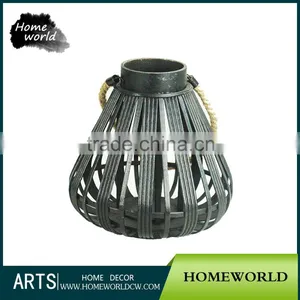 2016 New Candle Decoration Vintage Candle Lantern Chinese Candle Bamboo Weaved Lantern thumbnail-1