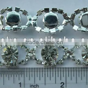 SILVER AND CLEAR COLOR Middle East Rhinestone Buckles, Metal Buckle Middle East Rhinestone Buckles thumbnail-1