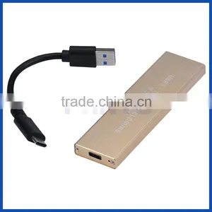 USB3.1 to 2280 M.2 NGFF Key B SATA Based SSD Box M.2 Enclosure thumbnail-2