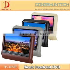 Universal 9 Inch Car Headrest Monitor With Dvd Palyer Function and Bult in USB ,SD Car Port thumbnail-1