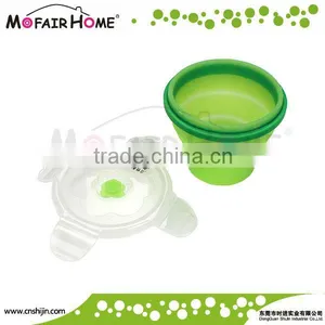 Food Grade Round Foldable Silicone Insulated Food Containers (FD003-1) thumbnail-1