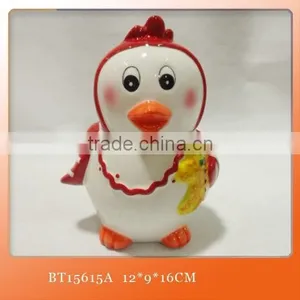 Christmas Penguin Ceramic Cookie Jar thumbnail-1