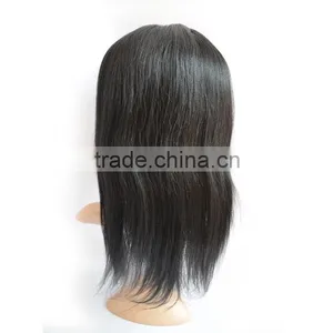 High Quality Brazilian Human Hair Front Lace Wig, Black Women Remy Straight Front Lace Wig thumbnail-4