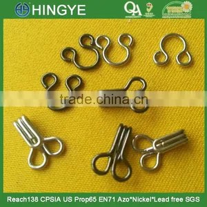 Two Parts Sew-on Hook and Eyes For Ladies Lingerie -- HK-4 thumbnail-1