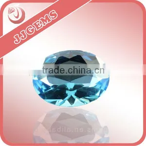 Wuzhou Fashion Rough Machine Cut Oval Shape Blue Spinel Stone thumbnail-1