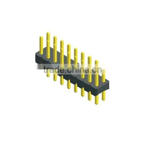 2.54mm Pitch 10pin Male Connector DIP thumbnail-1