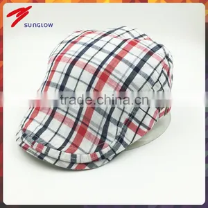 Custom Promotional Check Cotton Ivy Hat thumbnail-1
