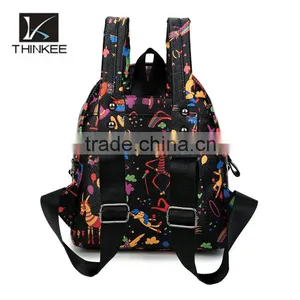 China Suppliers Wholesale Custom Deer Design 3D Print Backpacks thumbnail-3