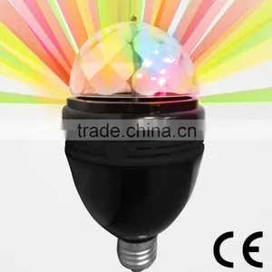 3W E27 RGB LED Rotating Cheap DJ Disco Laser Light Bulb for Concert thumbnail-4