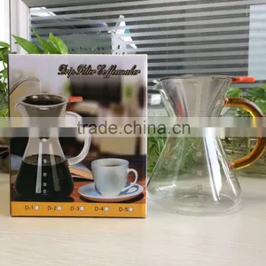 400ml Borosicicate Glass Manual Drip Coffee Maker,pour Over Coffee Maker thumbnail-1