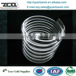 Glass Tube Heater SiO2 Glass Spiral Glass Tube thumbnail-1