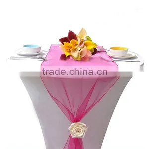 Voguish Lucid Organza Table Runner for Banquet and Wedding thumbnail-1