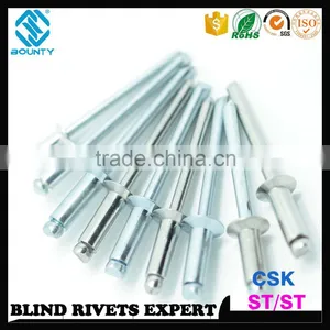 ISO 15980 STEEL RIVET BODY STEEL MANDREL CSK ST/ST RIVETS thumbnail-2