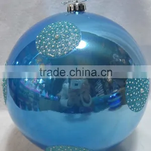 20CM Good Quality Plastic Ball With Hand Painting Big Plastic Bauble thumbnail-5