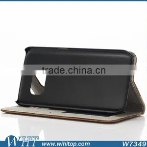 Wooden Wallet Leather Case for Samsung Galaxy S7, for S7 Case thumbnail-4