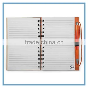 Wholesale Office and School Supplies Imprint Kraft Paper Cover Spiral Note Book With Pen thumbnail-6