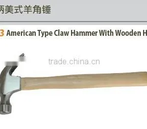 American Type Claw Hammer With Wooden Handle thumbnail-1