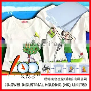 Inkjet and Laser Heat Transfer Paper A4&A3 for Light and Dark Color Cotton T-shirt thumbnail-1