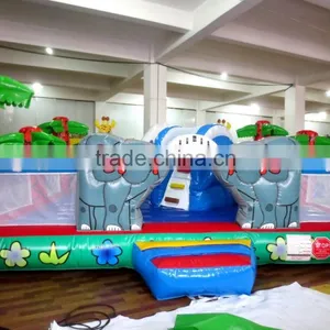 Lovely Cheap Elephant Animal Theme Jumping Bouncer for Kids thumbnail-1