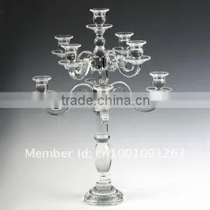 European Style Long-stemmed Crystal Glass Candle Holder thumbnail-4