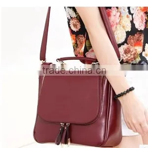 Hot New Products Top Grade Quality Multipurpose Ladies Genuine Leather Backpack thumbnail-2