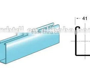 41mm*82mm Hot Dipped Galvanized Steel Strut Channel thumbnail-1