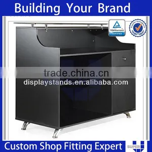Mdf Counters Wheel Reception Counter Glass Table thumbnail-3