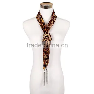 2015 New Design Chiffon Leopard Print Scarf,infinity Scarf thumbnail-4