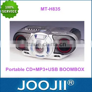 High Quality Portable CD+MP3+USB Boombox With FM/AM Radio, Super Bass System thumbnail-1