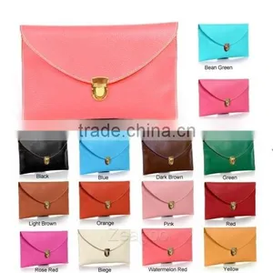 16 Kinds of Color Classical Lady Leather Envelope Chain Purse For Wholesale thumbnail-5