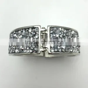 Fashion Elegant Shiny Crystal Beads Bead Bangle/ Girls Crystal Alloy Bangles thumbnail-5
