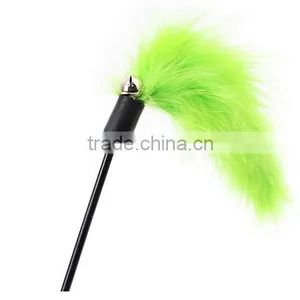 Teaser Wand Cat and Kitten Toy Pet Stick Colorful Feather thumbnail-5