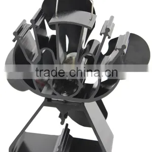 Heat Powered Stove Fan, Log BurnerFire Fan in Black thumbnail-4