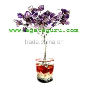 Amethyst 60 Beads Tree With Orgone Base thumbnail-1