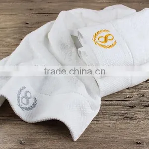 100% Cotton Wholesale Satin Board With Gold Embroidery Cotton Face Towel thumbnail-3