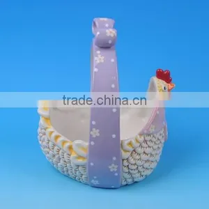 Easter Present Ceramic Egg Holder Baskets thumbnail-6