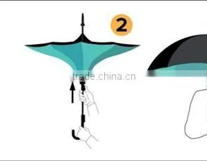 2015 New Design Function Inverted Upside Down Reverse Umbrella thumbnail-6