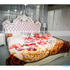 Hot Selling New Design 100 % Polyester Korean Style 2 Ply Mink Blanket thumbnail-2