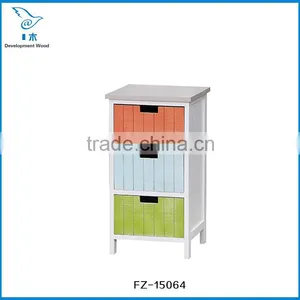 Paulownia Solid Wood Furniture Storage Cabinet Night Table thumbnail-2