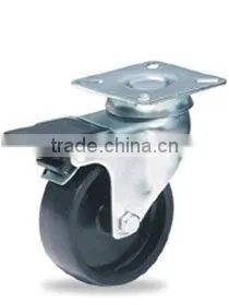 3" Black Nylon/pp Caster With Brake thumbnail-1