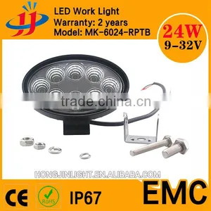 Wholesale Tractor Machine Square Offroad Oval 12 Volt LED Work Light 24w thumbnail-1