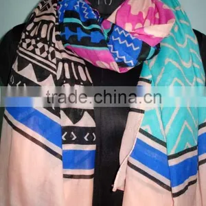 COTTON PRINTED SCARF 2014 thumbnail-5