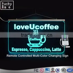 Acrylic Led Edge Sign and Logo Printed Available Business Sign Display thumbnail-3