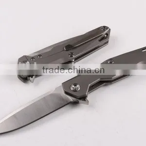 OEM TC4 Titanium Alloy Folding Knife With D2 Blades thumbnail-1