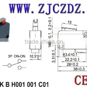 Micro Power Switch for Household Appliances,Snap Action Switch for Oven thumbnail-2