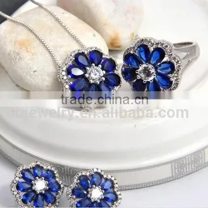 Fashion Jewelry Set Jewelry Silver Earrings And Necklace For Display Set thumbnail-6