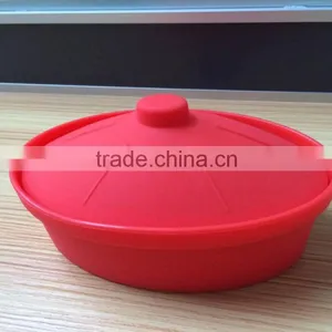 Cute Design FDA & LFGB Food Grade Silicone Steamer With Lid for Cooking thumbnail-1
